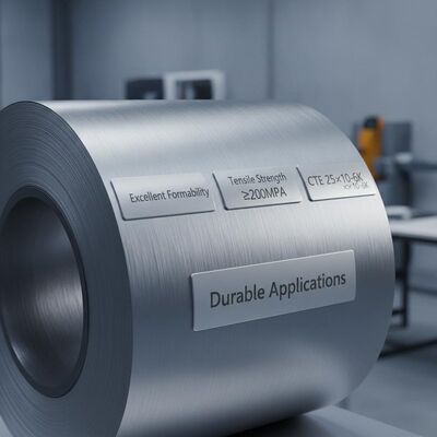 Excellente formabilité La feuille d'alliage de magnésium combinant résistance à la traction ≥ 200 MPa et coefficient d'expansion thermique 25 × 10-6 K pour des applications durables